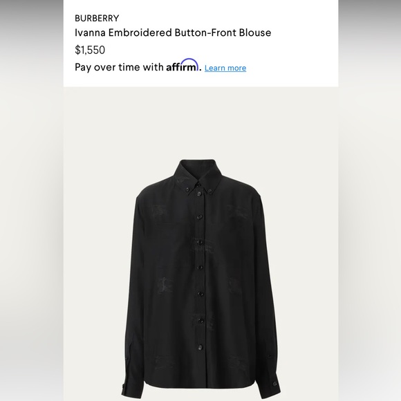 BURBERRY
Ivanna Embroidered Button-Front Blouse - Picture 9 of 11